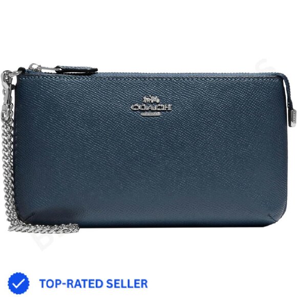 Coach Large Wristlet with Chain Elegant Fashionable Accessory